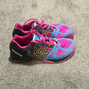 Reebok CrossFit Nano 5.0 Womens Training Shoes Pink Blue Kevlar V65890 Size 8.5